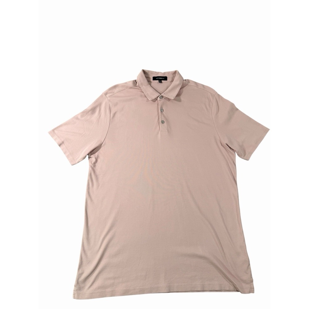 WESTZEROONE River Valley Men's XL Pink Short Sleeve Polo Shirt Cotton‎ Blend